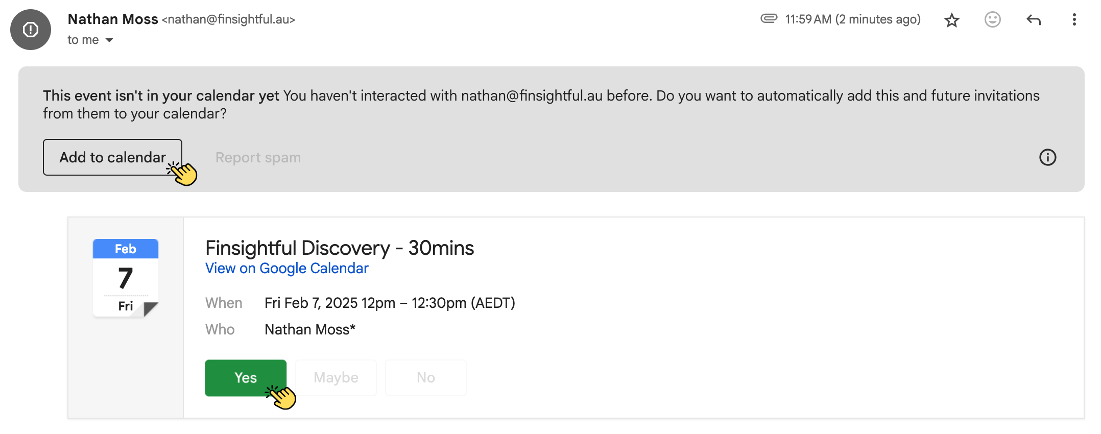 Email Confirmation